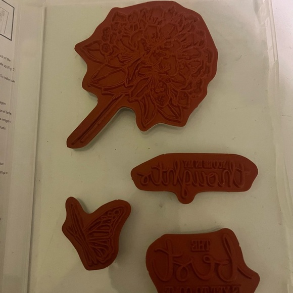 Stampin Up Stamp Set BEST THOUGHTS Hostess Sets Floral Butterfly Bouquet - Picture 2 of 2